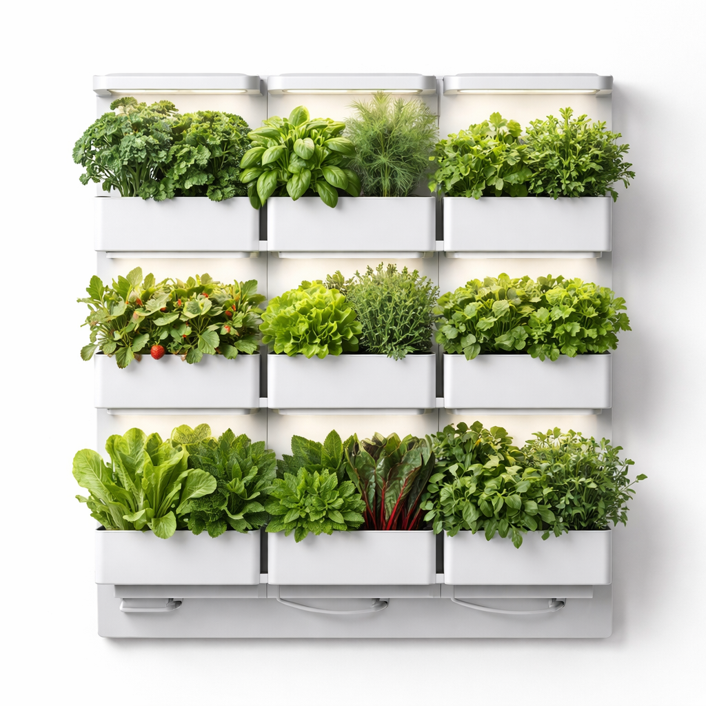 HydroSense EverHarvest 9-Panel Wall Farm